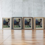 Fohn im Marcschen Garten 1915 Paul Klee framed posters mockup