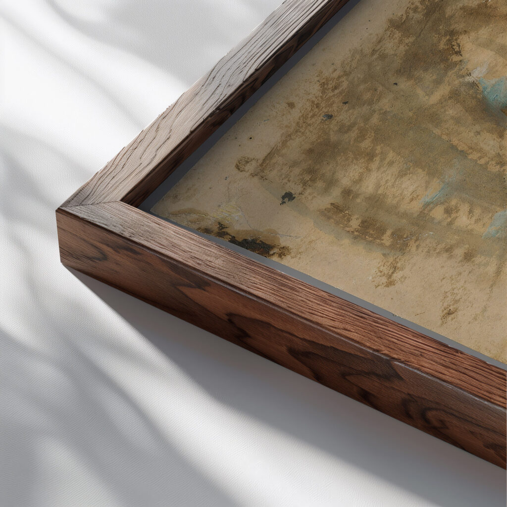 Forest I. 1900–1919 Ladislav Mednyanszky close up dark wood mockup
