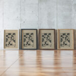 Formas 1933 Joaquin Torres Garcia framed posters mockup