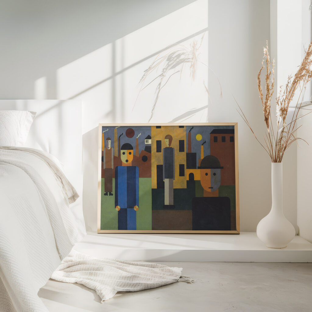 Four Men in front of Factories 1926 Franz Wilhelm Seiwert 4 mockup