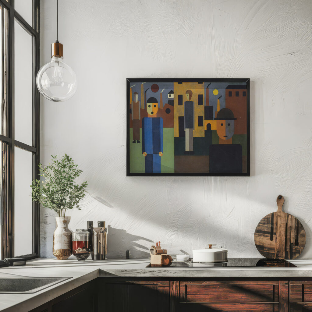 Four Men in front of Factories 1926 Franz Wilhelm Seiwert 6 mockup