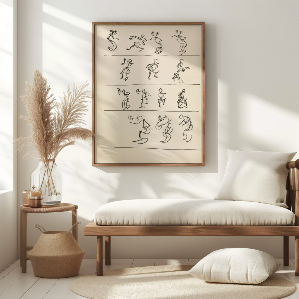 Four Registers of Fourteen Dancing Figures 1910 1915 Henri Gaudier Brzeska 5 mockup