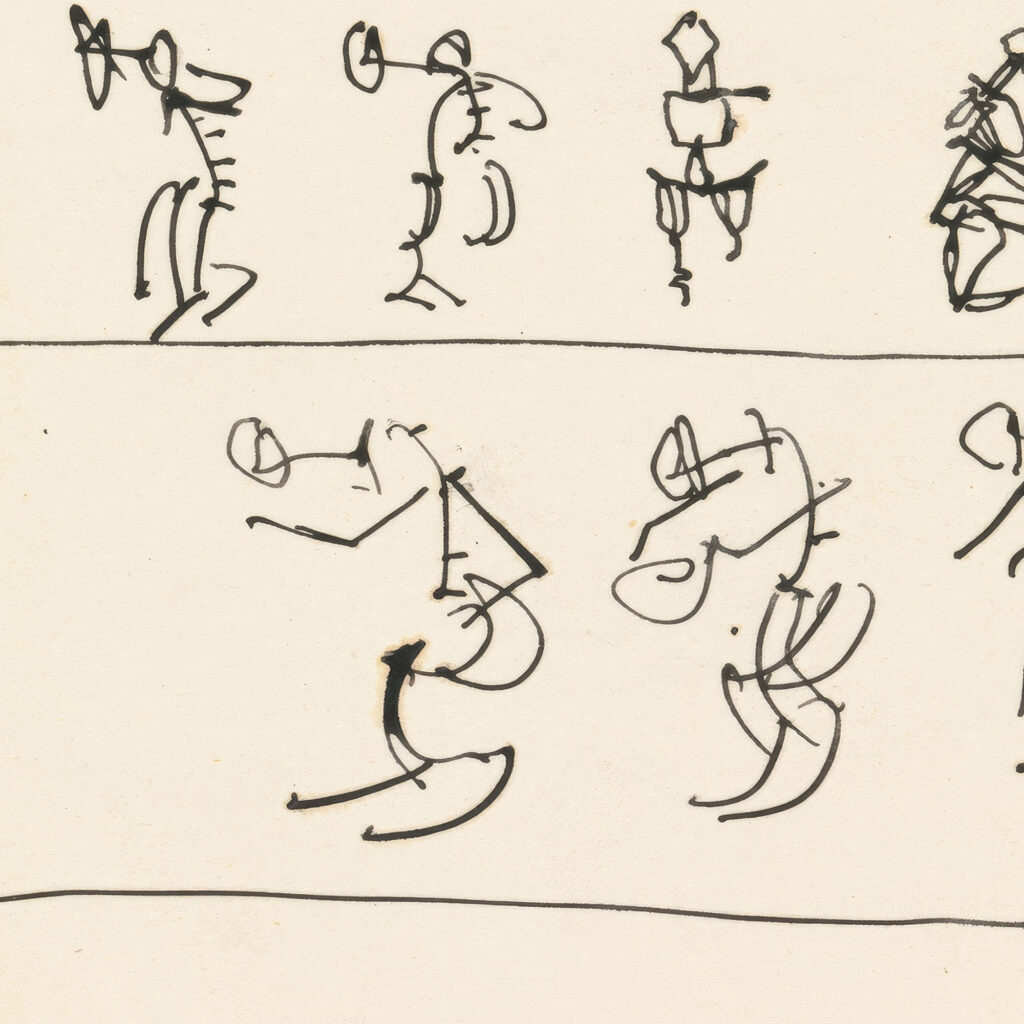 Four Registers of Fourteen Dancing Figures 1910 1915 Henri Gaudier Brzeska 8 mockup