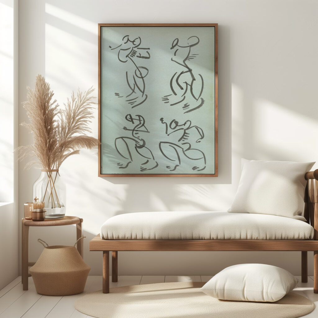 Four Studies of Dancing Figures. 1910 1915 Henri Gaudier Brzeska 5 mockup