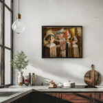 Four children with a trumpet 1929 Tadeusz Makowski 6 mockup