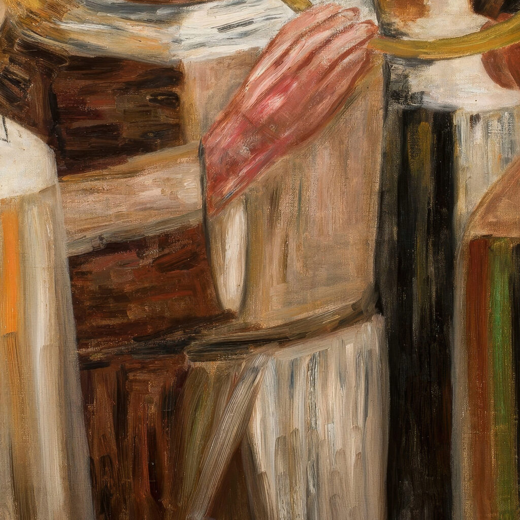 Four children with a trumpet 1929 Tadeusz Makowski 8 mockup