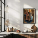 Four colour study for ‘Women on Stairway 1925 Oskar Schlemmer 6 mockup