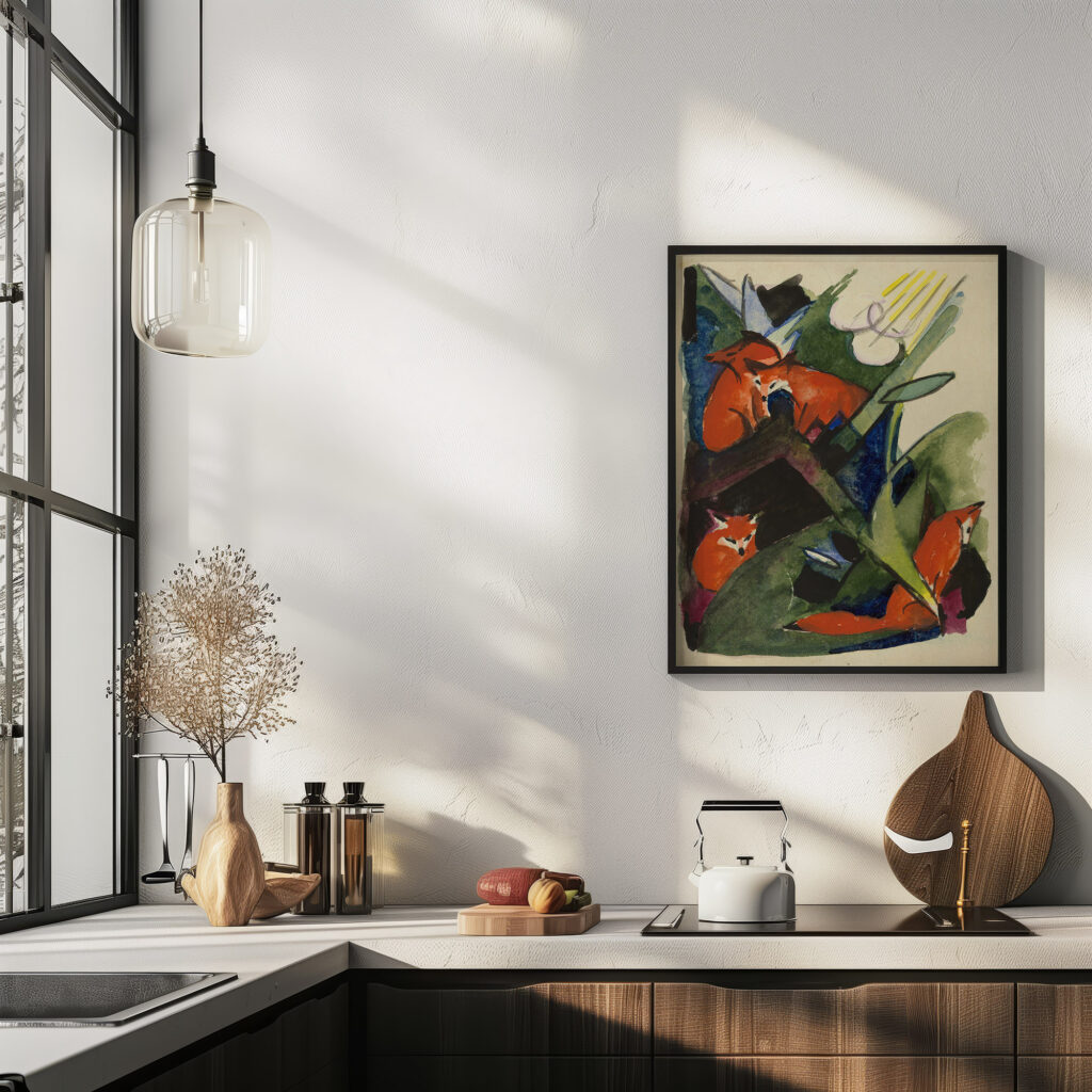 Four foxes 1913 Franz Marc 6 mockup