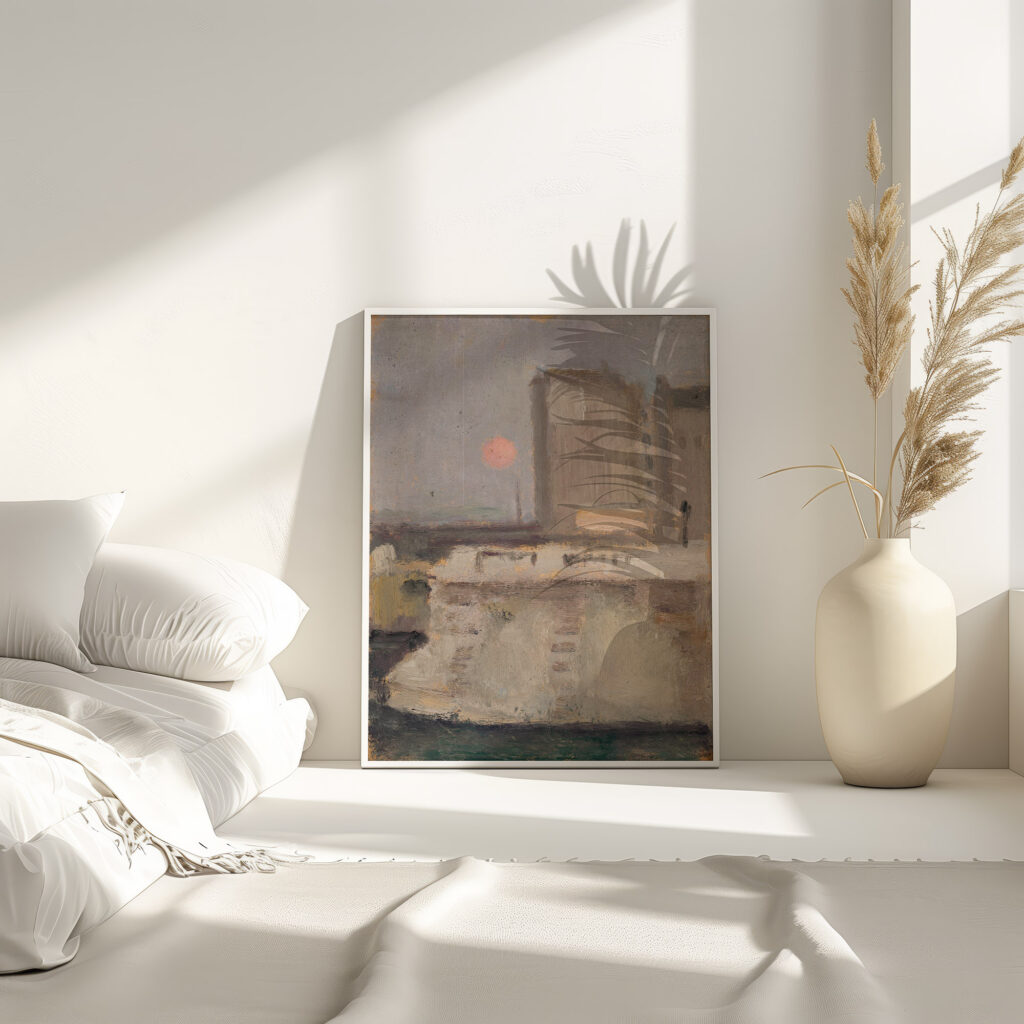 Fragment of a city in a fog 1911 Tadeusz Makowski 4 mockup