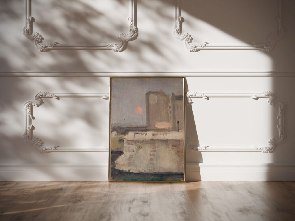 Fragment of a city in a fog 1911 Tadeusz Makowski video mockup