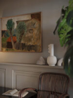 Fragment of a house with two trees 1920 Tadeusz Makowski video mockup