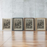 Franz Schubert Lieder Buch 1917 August Babberger framed posters mockup