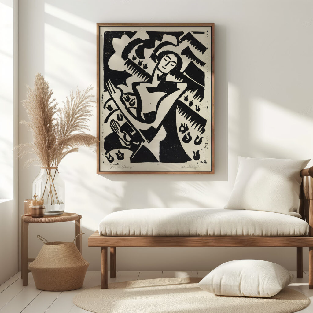 Frau im Fruhling August Babberger 5 mockup