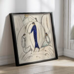 Frau in Blau mit zwei Begleitern 1913 Hermann Stenner 4 mockup