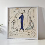 Frau in Blau mit zwei Begleitern 1913 Hermann Stenner 5 mockup