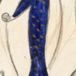 Frau in Blau mit zwei Begleitern 1913 Hermann Stenner 8 mockup