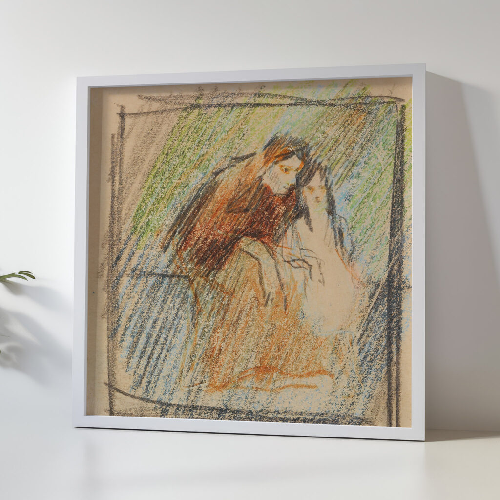 Frau mit Kind 1907 August Macke 5 mockup