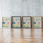 Frau mit Kind 1908 Ernst Ludwig Kirchner framed posters mockup