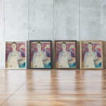 Frau mit Schurze Erna Kirchner ca 1929 Ernst Ludwig Kirchner framed posters mockup