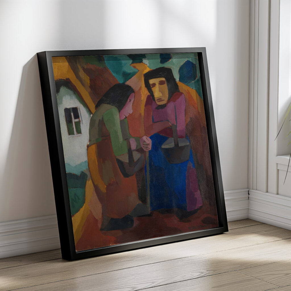 Frauen vor dem Haus 1921 Martel Schwichtenberg 4 mockup