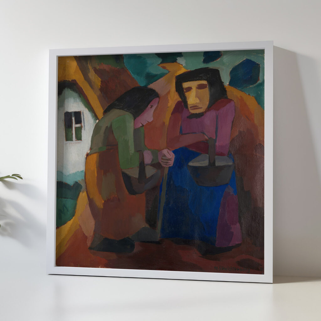 Frauen vor dem Haus 1921 Martel Schwichtenberg 5 mockup