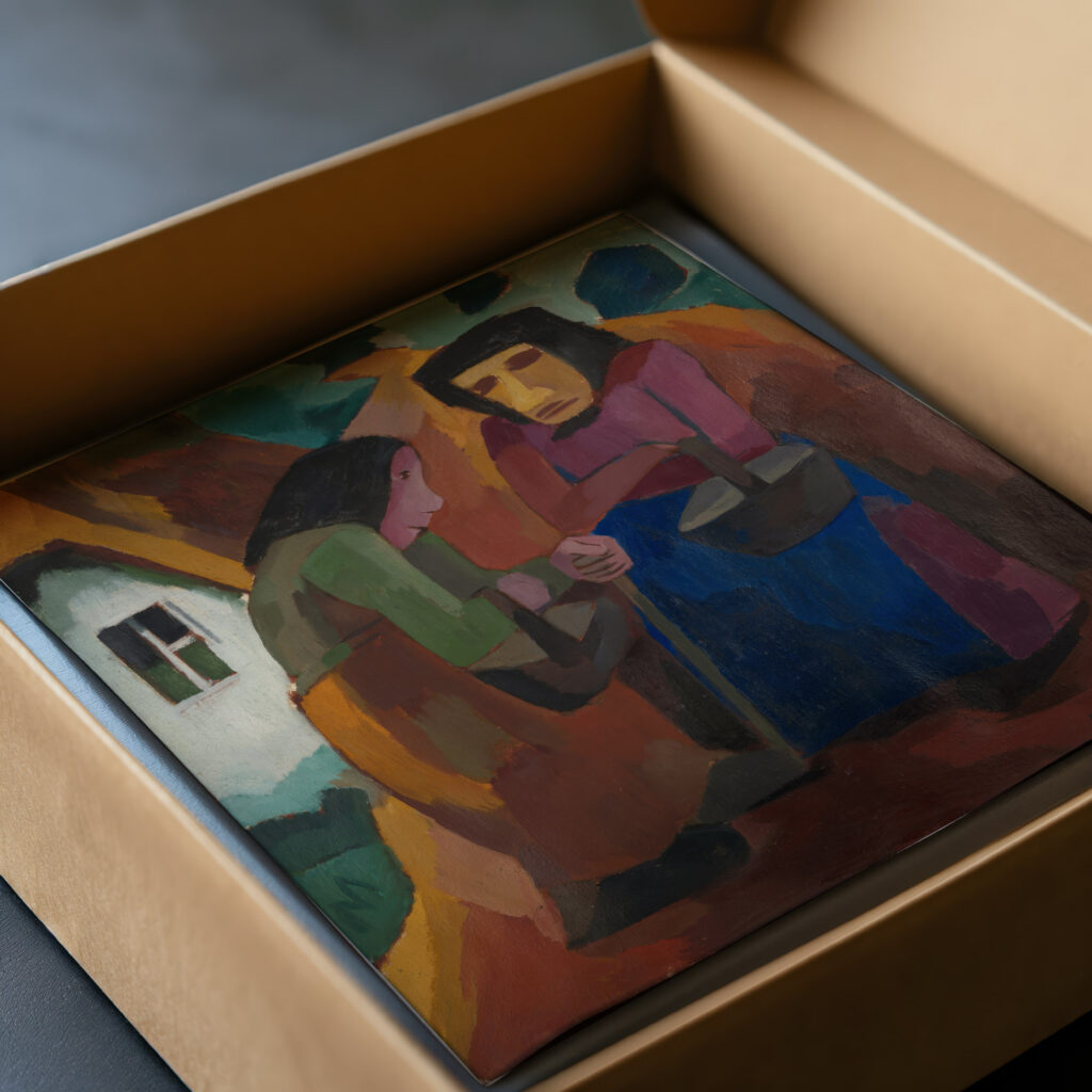 Frauen vor dem Haus 1921 Martel Schwichtenberg video mockup