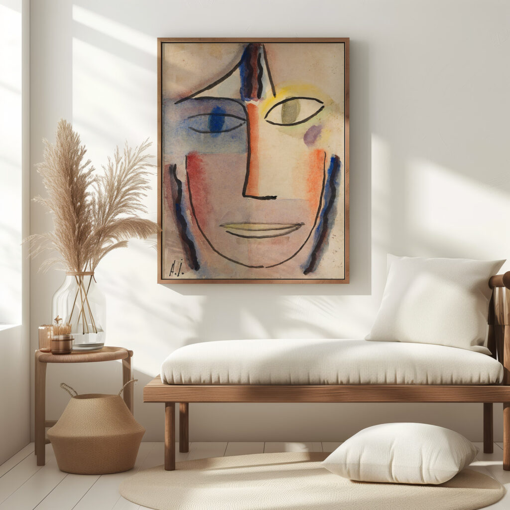 Frauenkopf Femina 1923 Alexej von Jawlensky 5 mockup