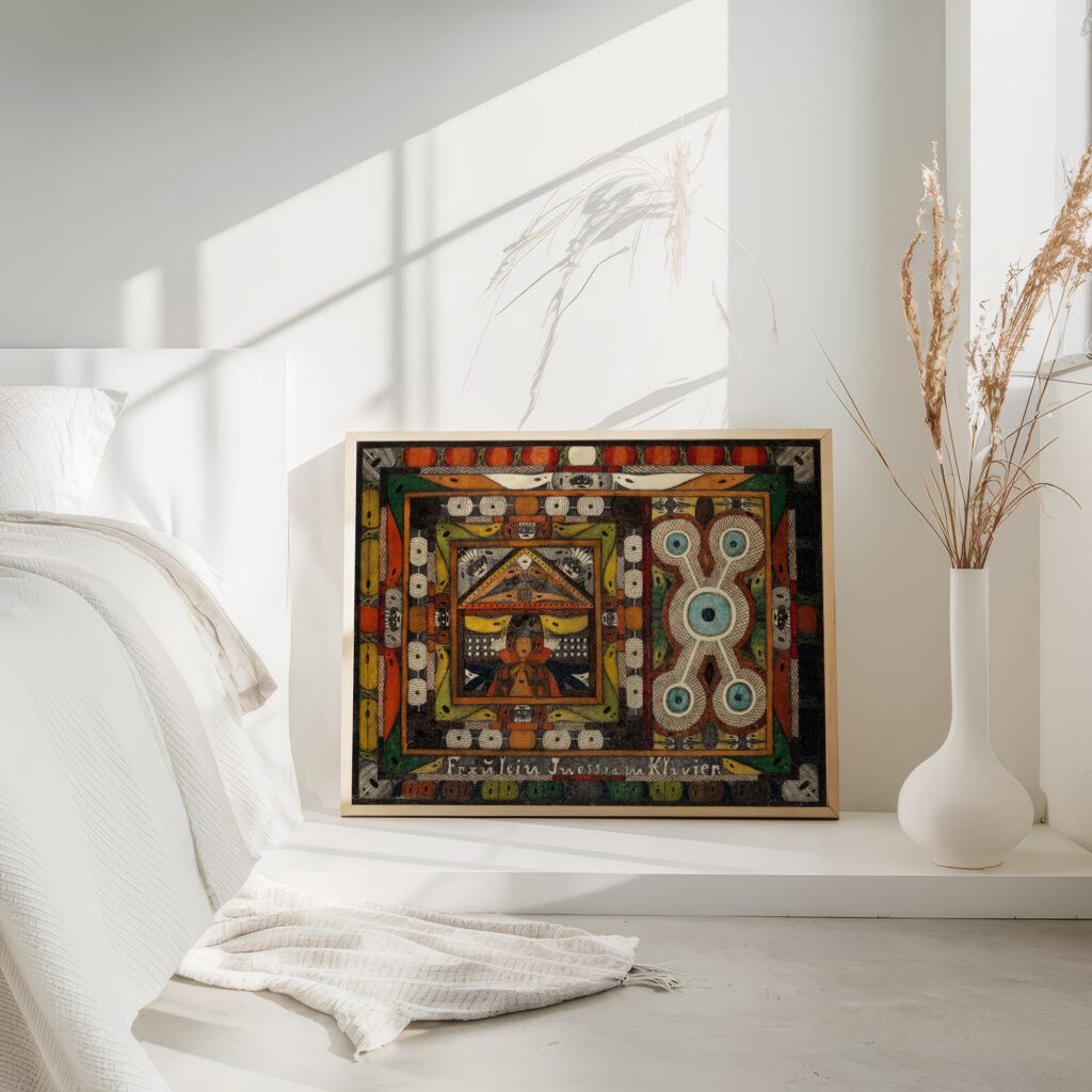Fraulein Iness am Klavier 1921 Adolf Wolfli 4 mockup