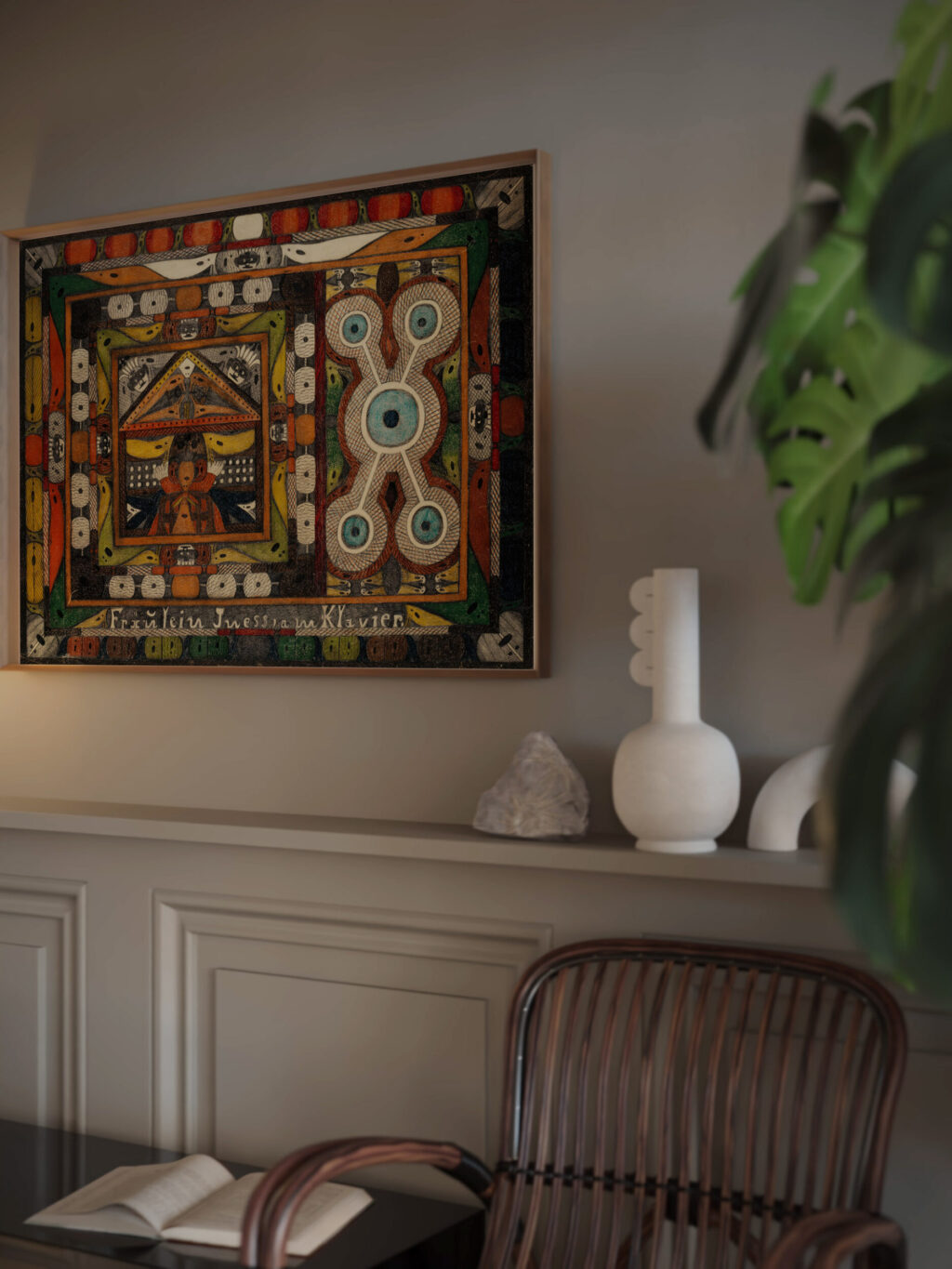Fraulein Iness am Klavier 1921 Adolf Wolfli video mockup