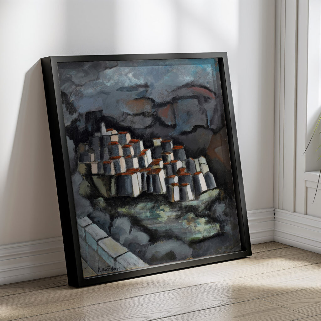 French hill town Roger de La Fresnaye 4 mockup