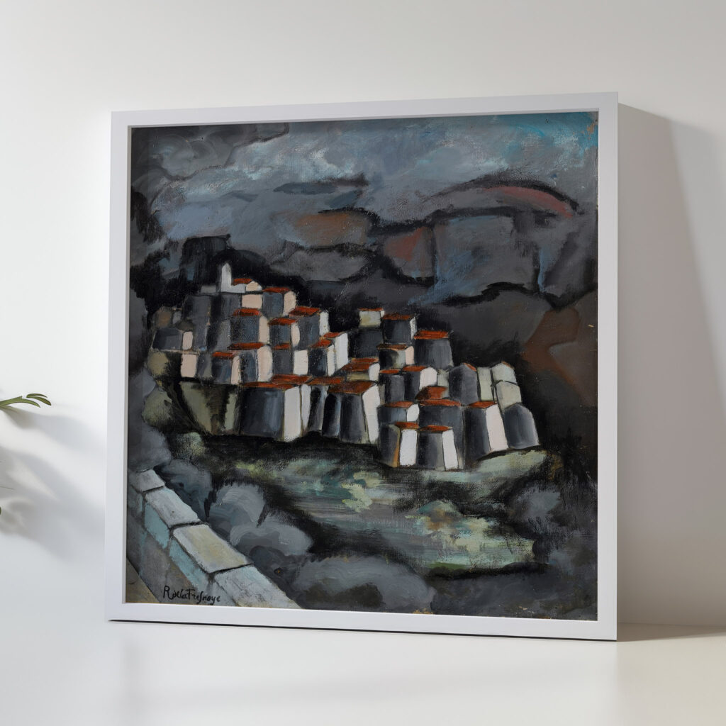 French hill town Roger de La Fresnaye 5 mockup