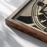 Freunde in der Natur III 1920 August Babberger close up dark wood mockup