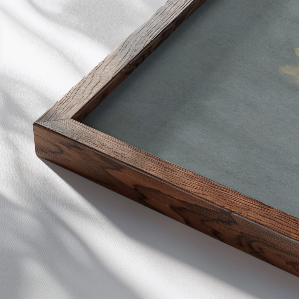 From Down the Bay Fred Wagner close up dark wood mockup