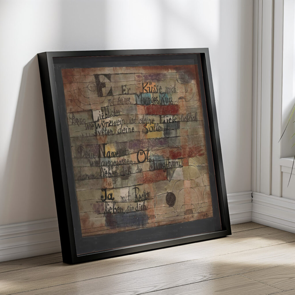 From the Song of Songs Version II. 1921 Paul Klee 4 mockup