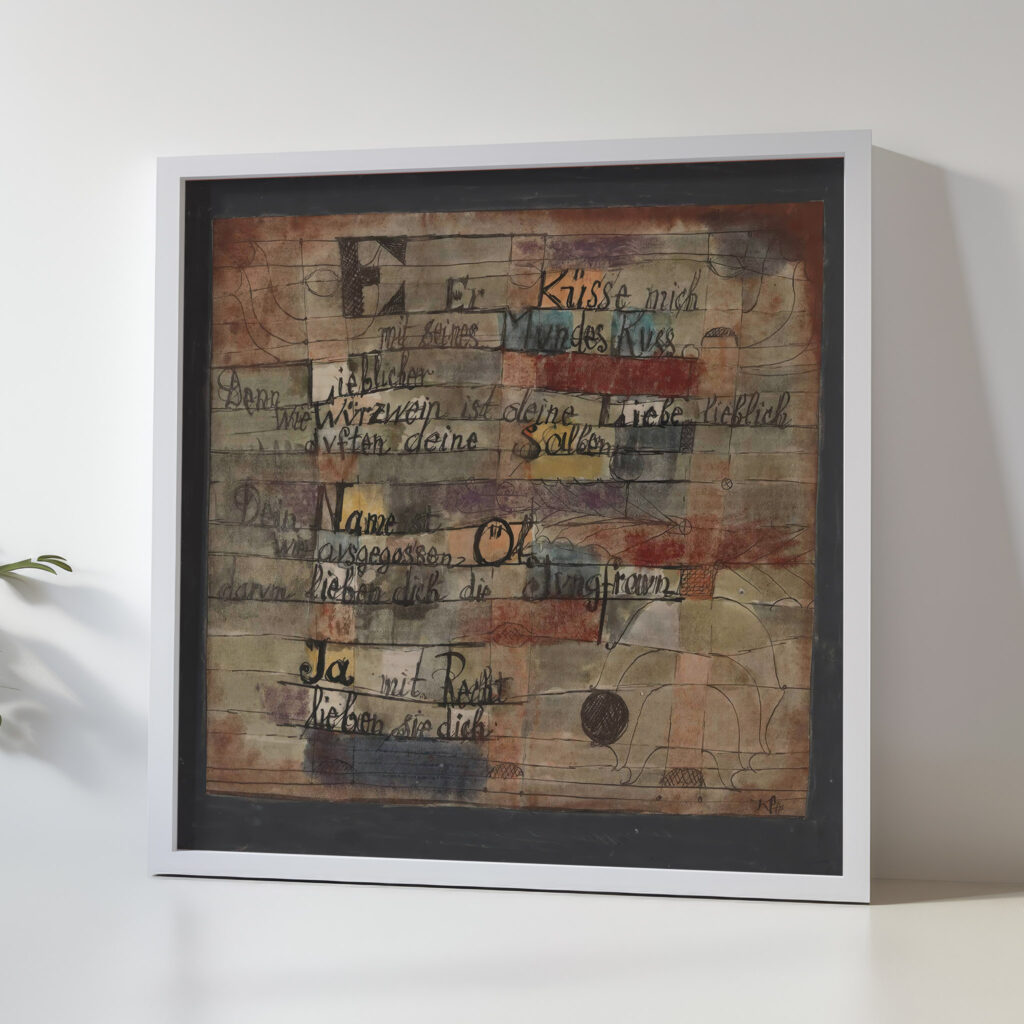From the Song of Songs Version II. 1921 Paul Klee 5 mockup