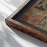 From the Song of Songs Version II. 1921 Paul Klee close up dark wood mockup