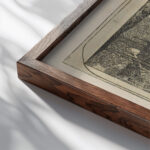 Fruhlingsblumen 1899 Heinrich Vogeler close up dark wood mockup