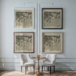 Fruhlingsblumen 1899 Heinrich Vogeler framed posters mockup