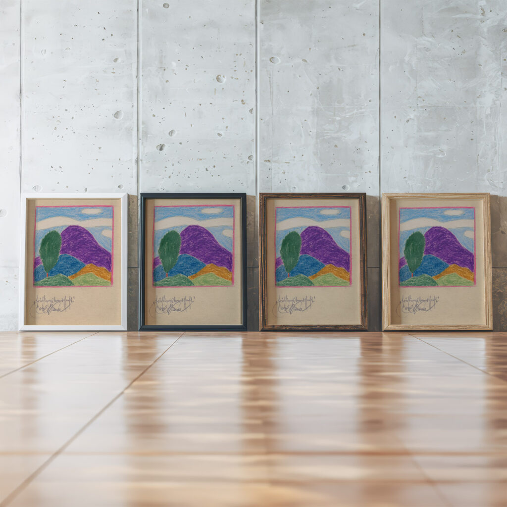 Fruhlingslandschaft around 1923 Karl Wiener 1 framed posters mockup