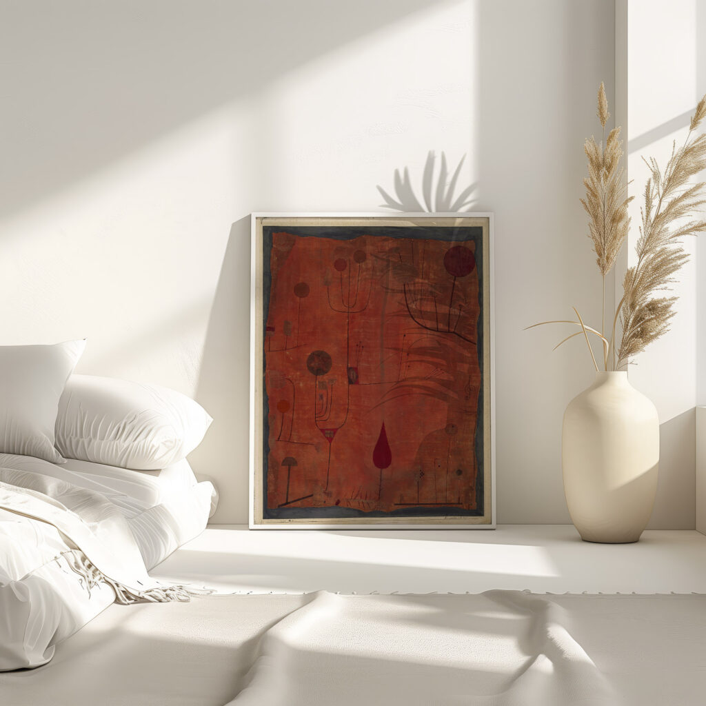 Fruits on Red 1930 Paul Klee 4 mockup