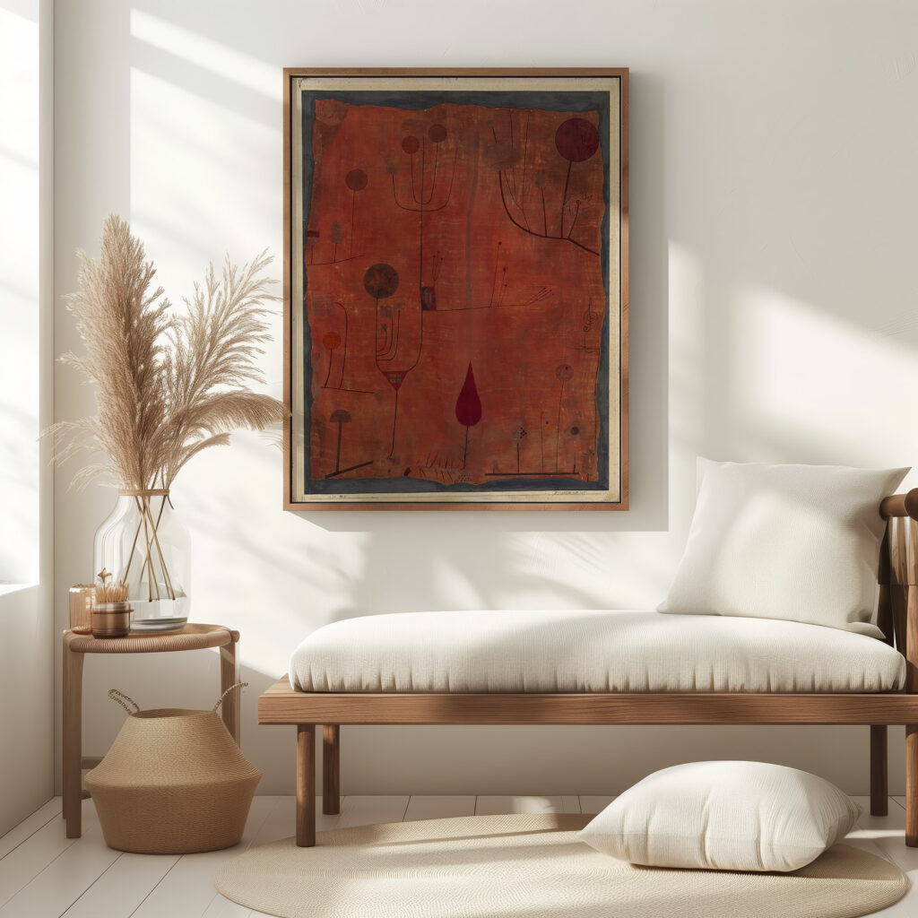 Fruits on Red 1930 Paul Klee 5 mockup