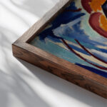 Fugue 1915 Henry Lyman Sayen close up dark wood mockup