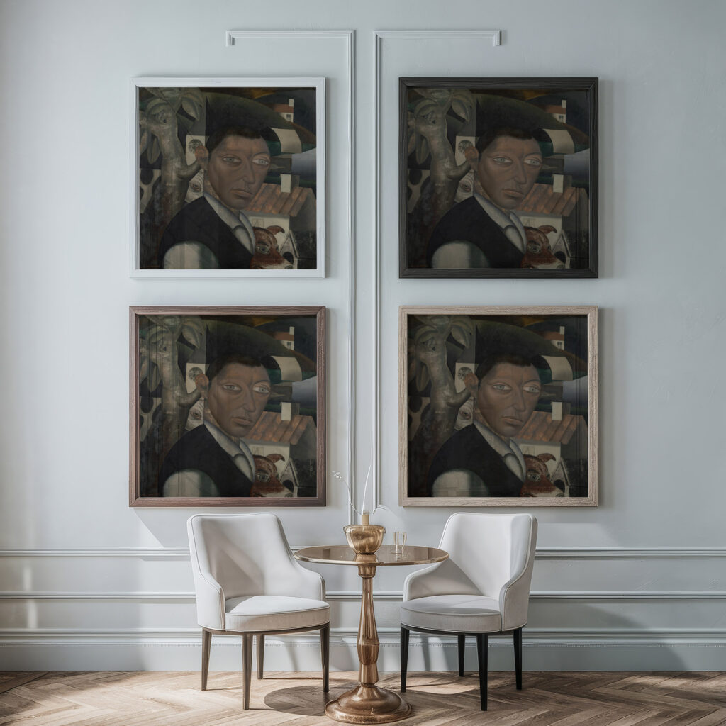 Fugue 1925 Gustave Van de Woestijne framed posters mockup