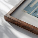 Fur Jan Tschichold 1936 Kurt Schwitters close up dark wood mockup