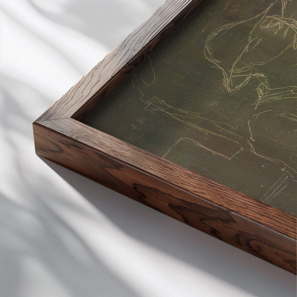 Furnace Operator 1920–1940 Arnold Peter Weisz Kubincan close up dark wood mockup