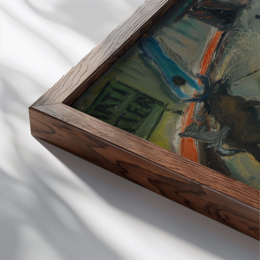 Gadebillede 1932 John Christensen close up dark wood mockup