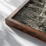 Gadeliv pa Norrebro 1946 – 1949 John Christensen close up dark wood mockup