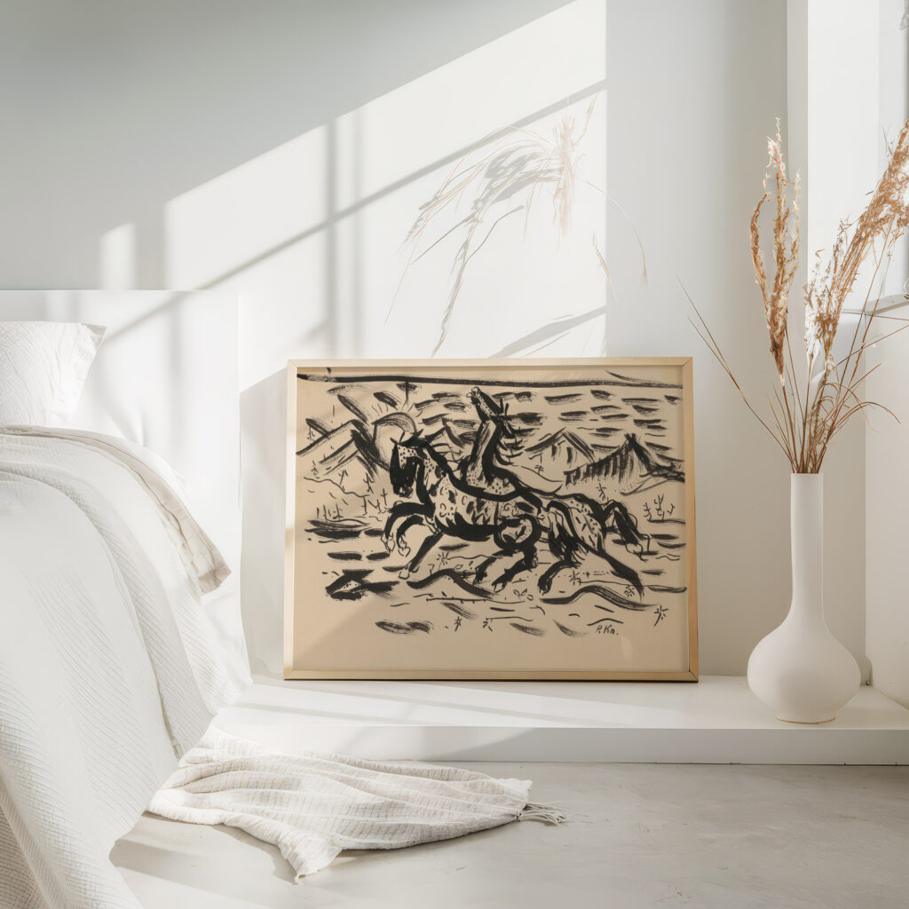 Galloping horses 1930 1945 Arnold Peter Weisz Kubincan 4 mockup