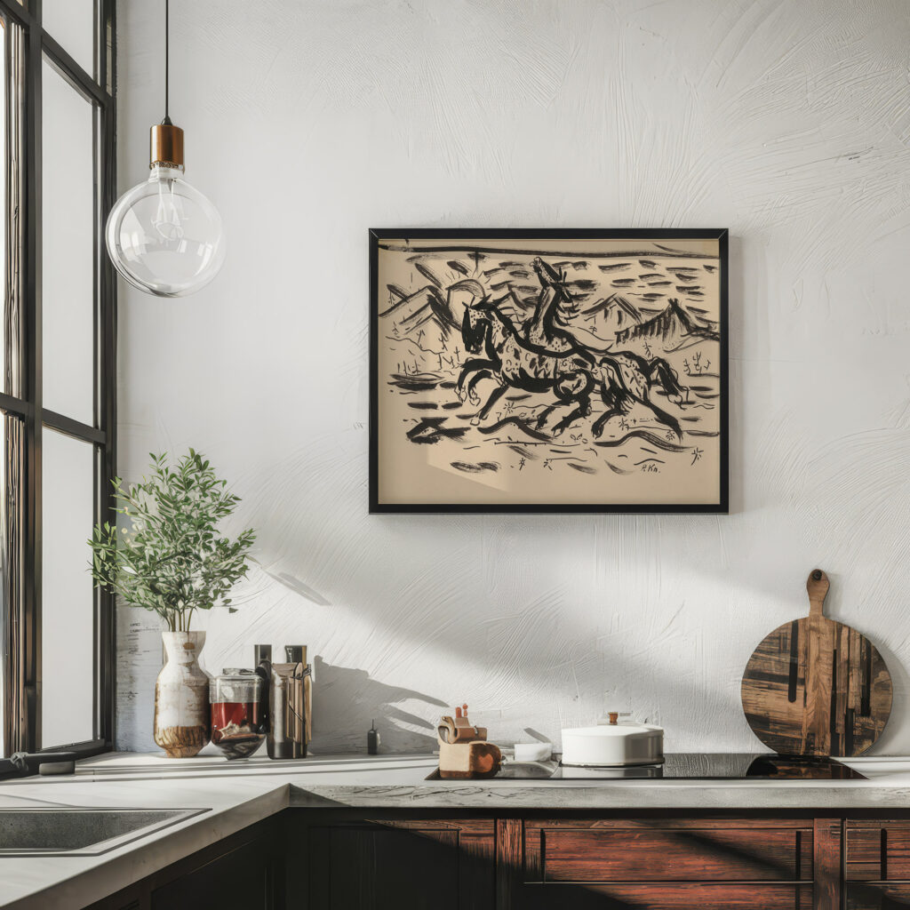Galloping horses 1930 1945 Arnold Peter Weisz Kubincan 6 mockup