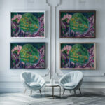 Galtviehweide 1918 1919 Ernst Ludwig Kirchner framed posters mockup